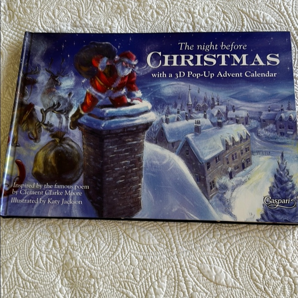 Caspari Christmas Book with Advent Calendar